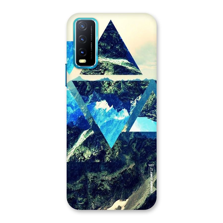 Triangular View Back Case for Vivo Y20G