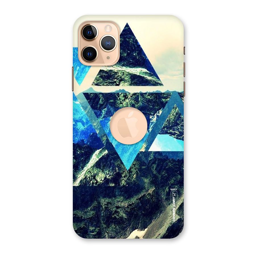 Triangular View Back Case for iPhone 11 Pro Max Logo Cut
