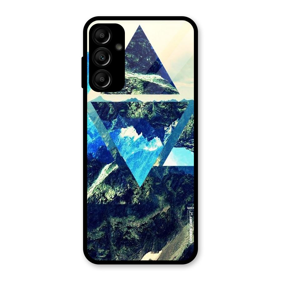 Triangular View Glass Back Case for Galaxy A14 5G