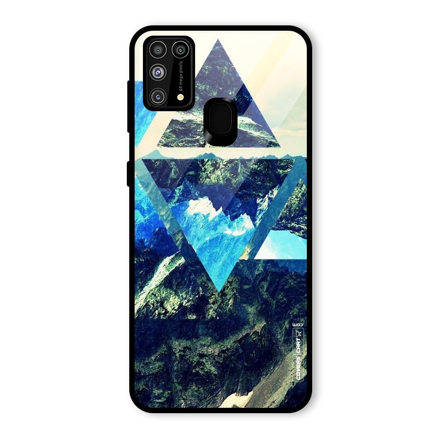 Triangular View Glass Back Case for Galaxy F41