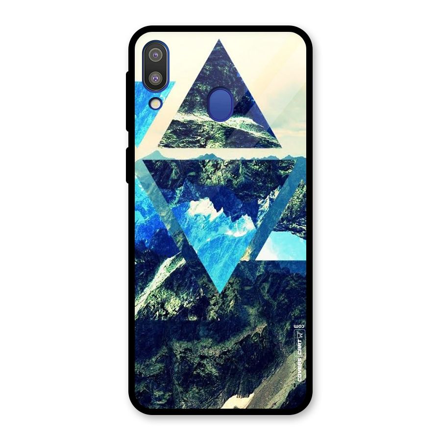 Triangular View Glass Back Case for Galaxy M20