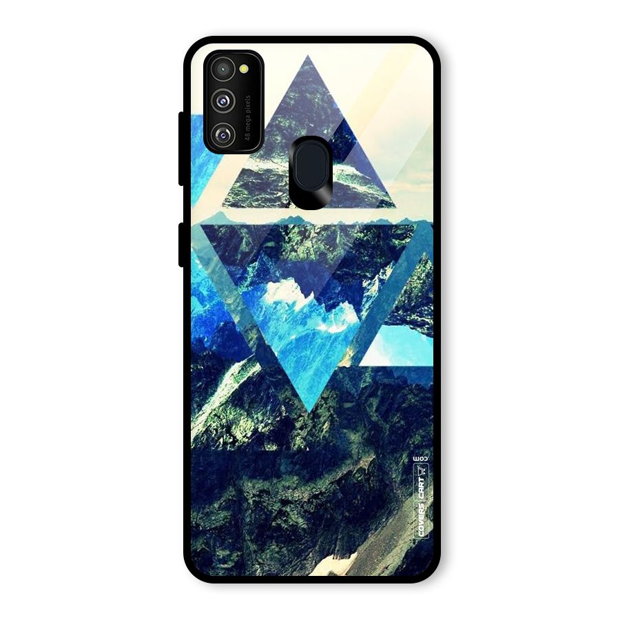 Triangular View Glass Back Case for Galaxy M30s