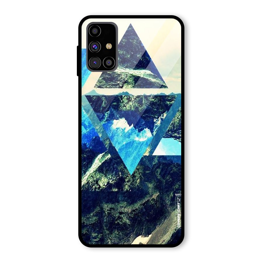 Triangular View Glass Back Case for Galaxy M31s