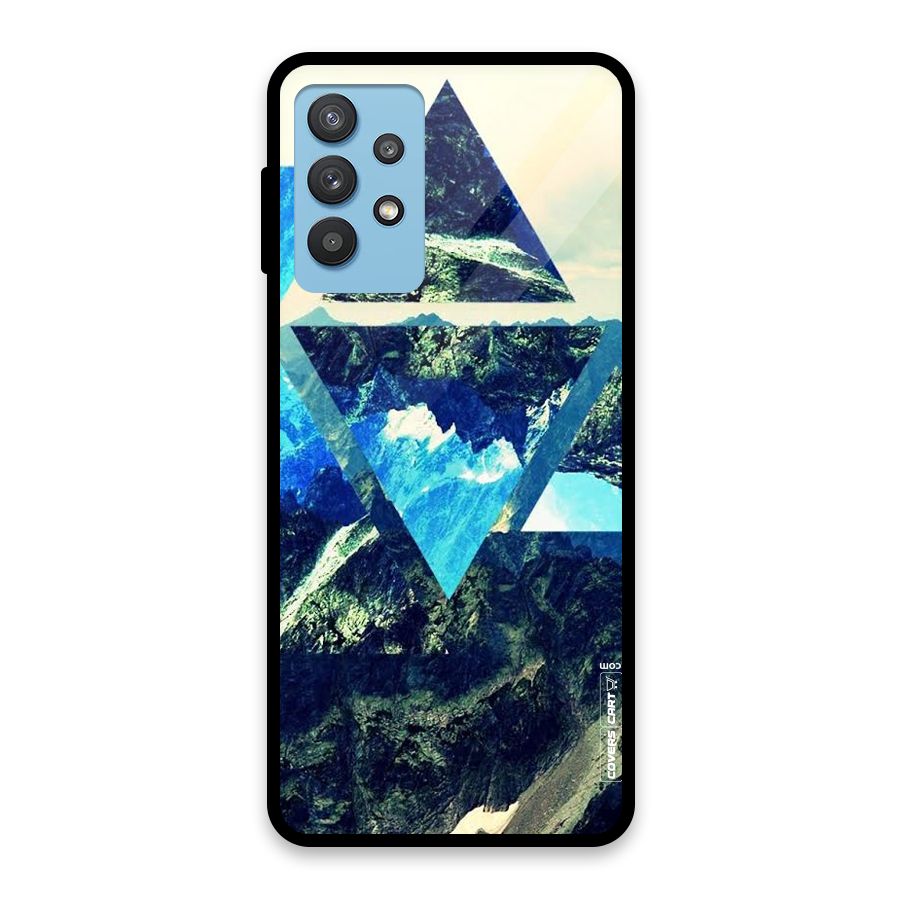 Triangular View Glass Back Case for Galaxy M32 5G