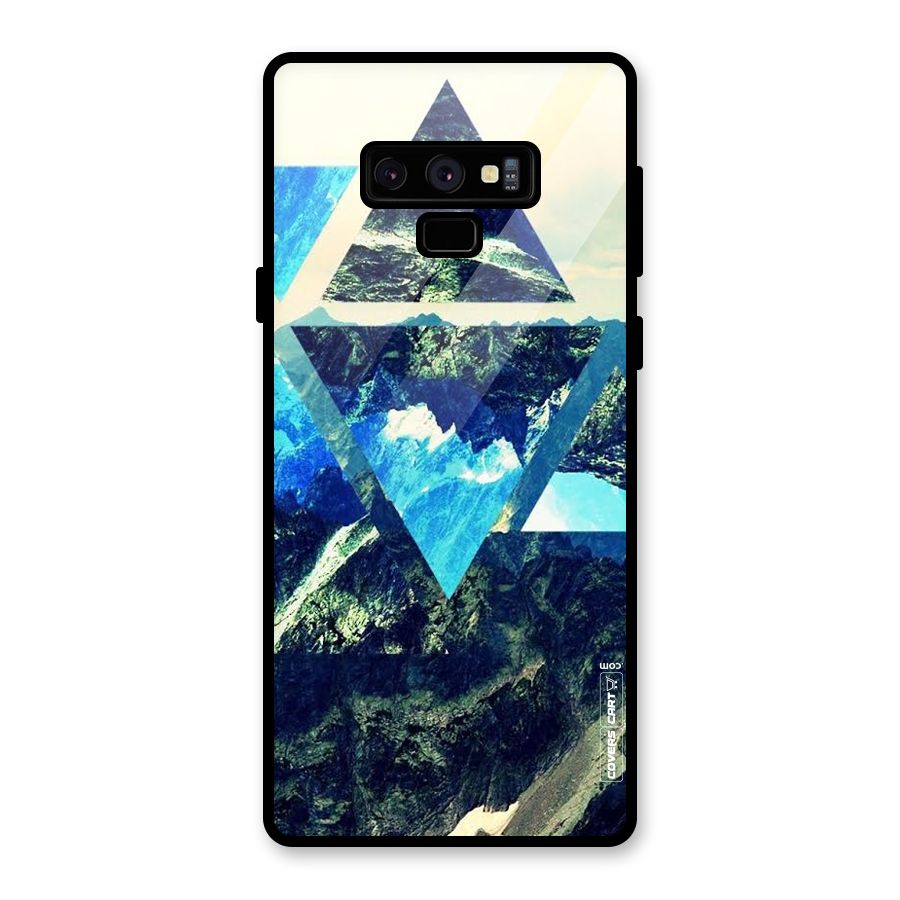 Triangular View Glass Back Case for Galaxy Note 9