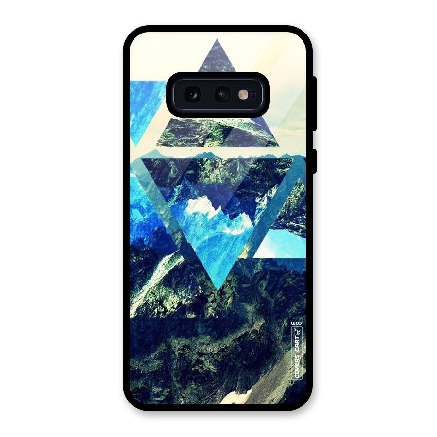 Triangular View Glass Back Case for Galaxy S10e
