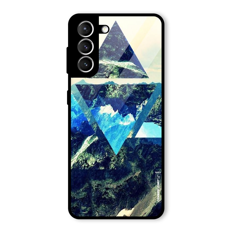 Triangular View Glass Back Case for Galaxy S21 5G