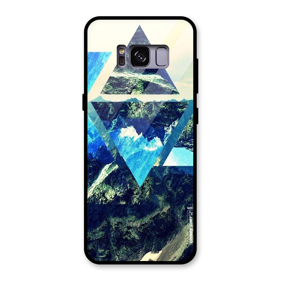 Triangular View Glass Back Case for Galaxy S8
