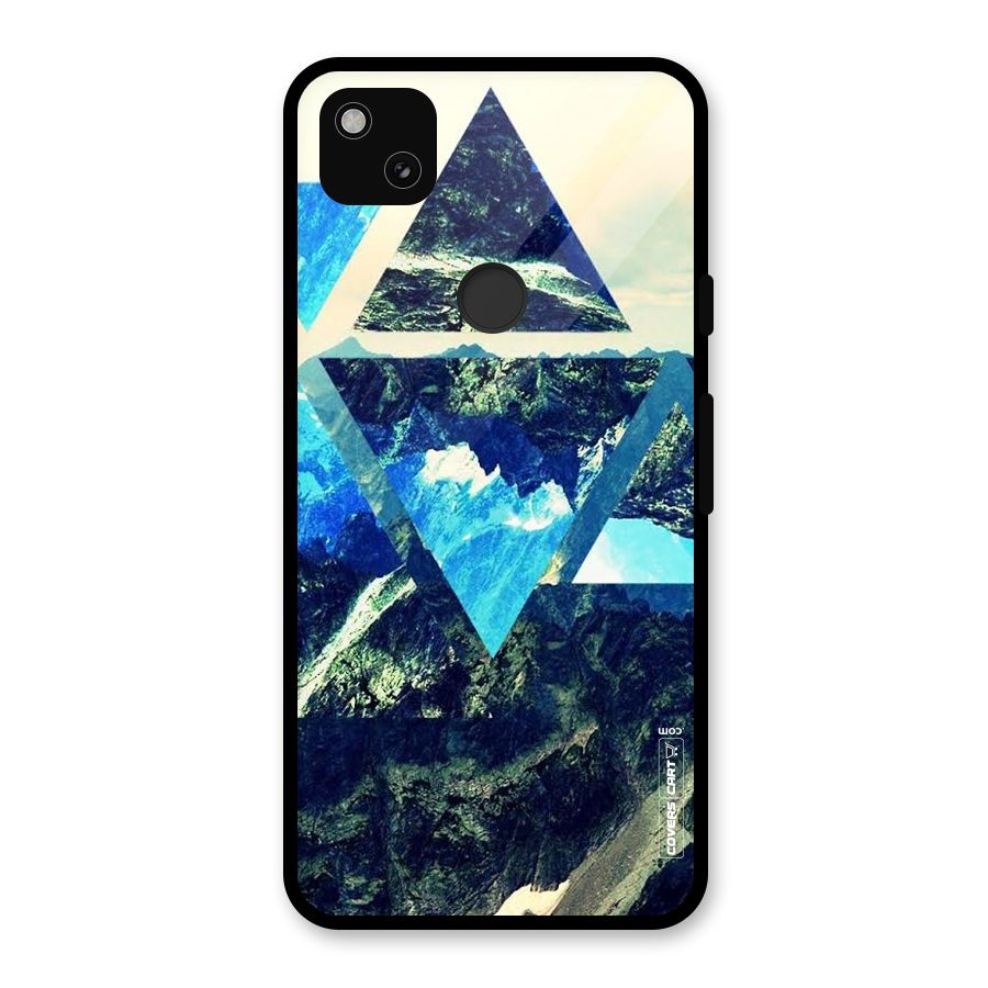 Triangular View Glass Back Case for Google Pixel 4a