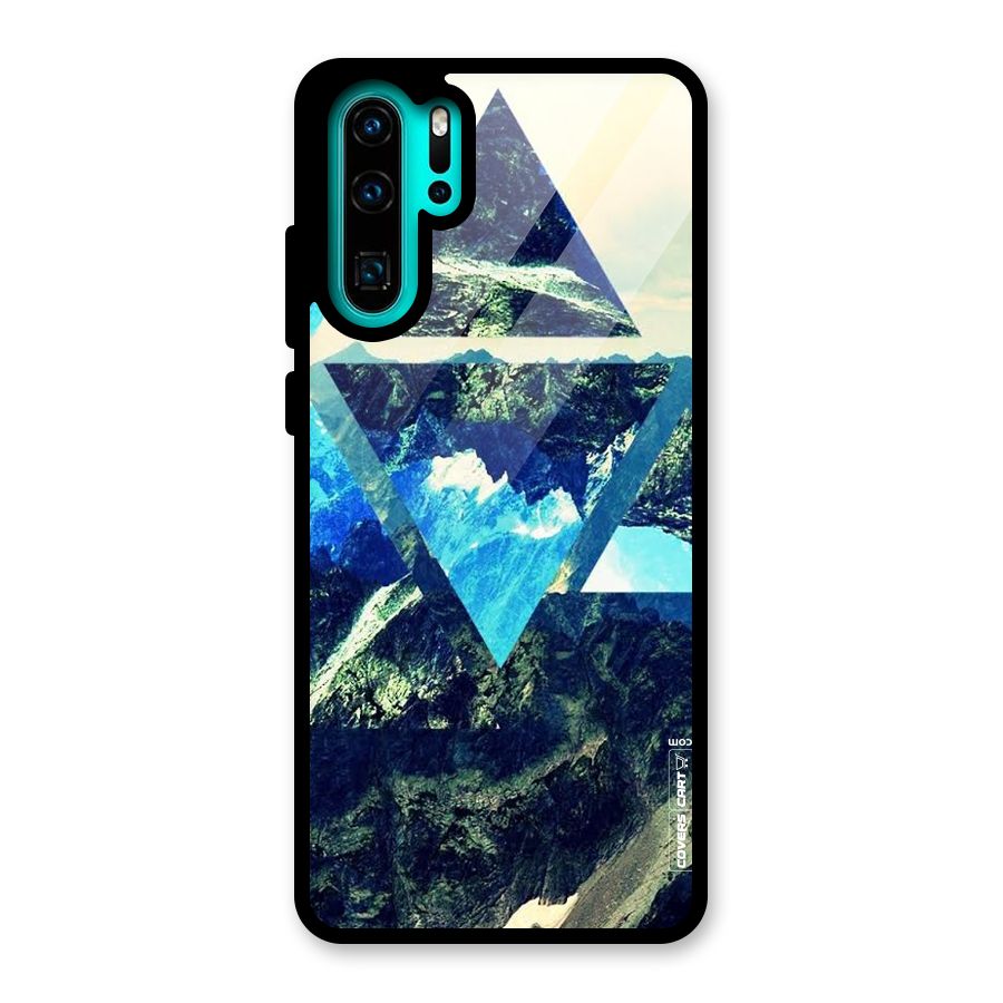 Triangular View Glass Back Case for Huawei P30 Pro