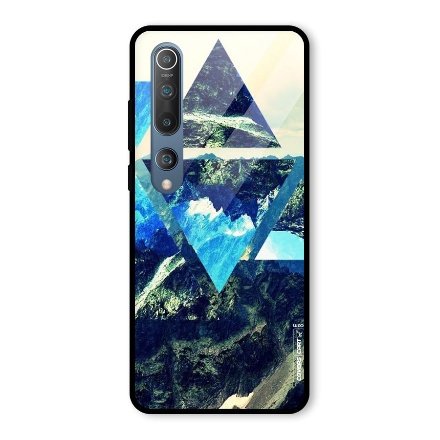 Triangular View Glass Back Case for Mi 10