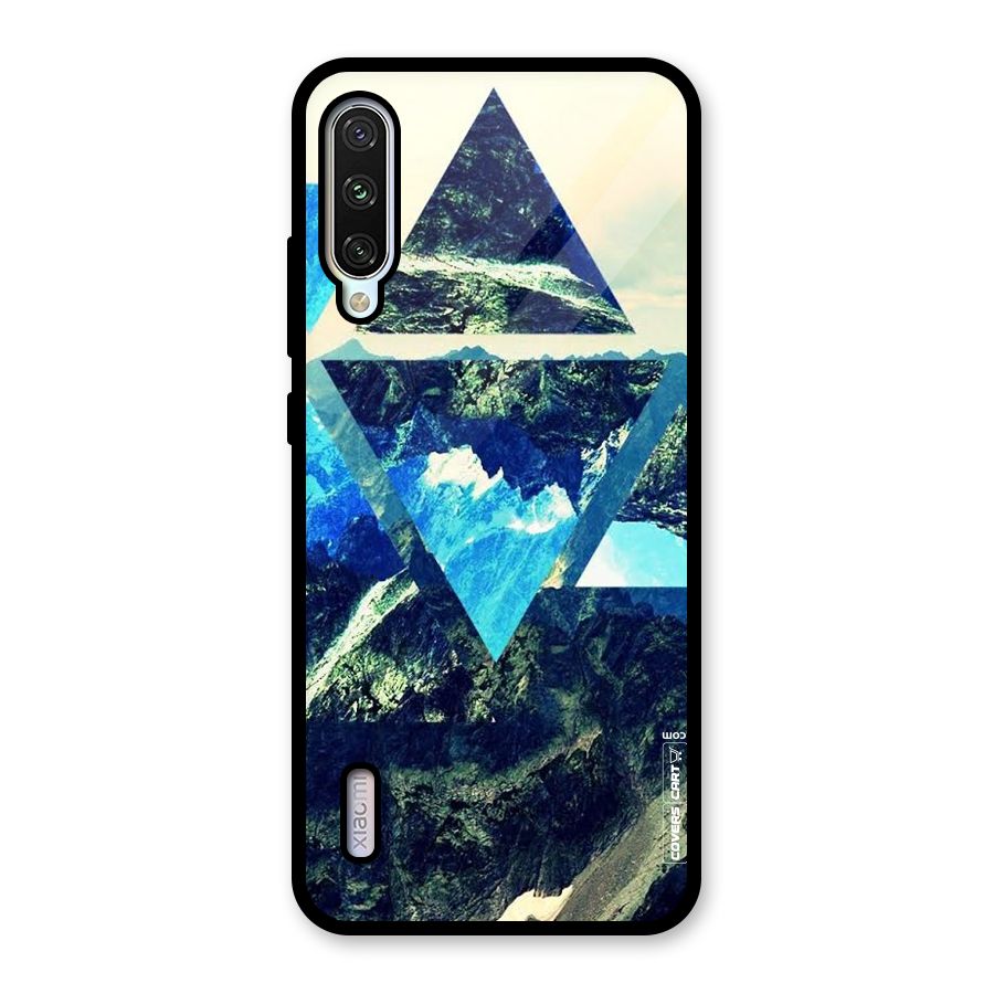 Triangular View Glass Back Case for Mi A3