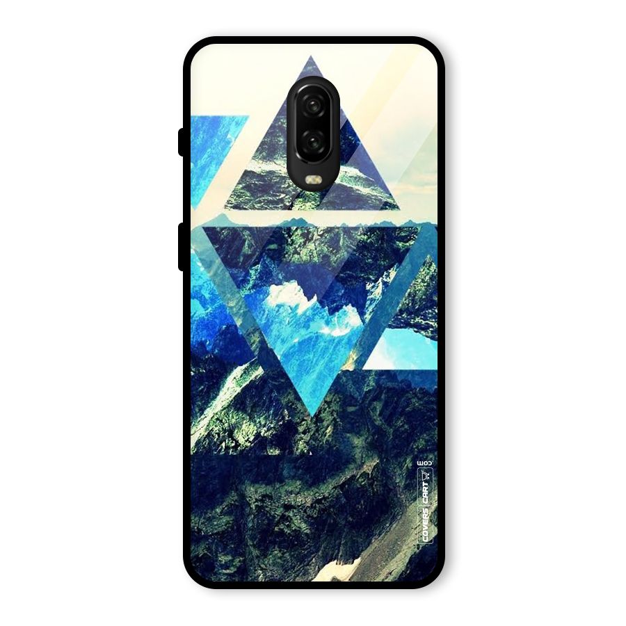 Triangular View Glass Back Case for OnePlus 6T