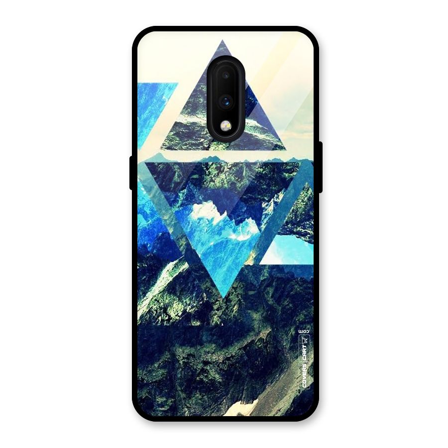 Triangular View Glass Back Case for OnePlus 7