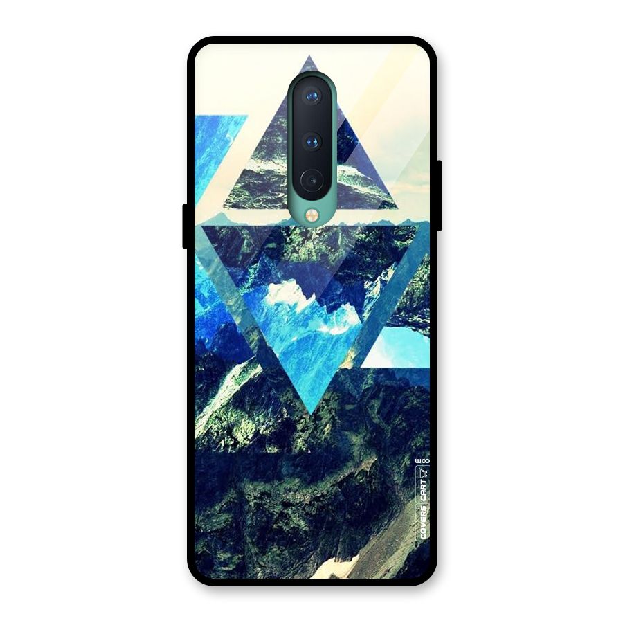 Triangular View Glass Back Case for OnePlus 8