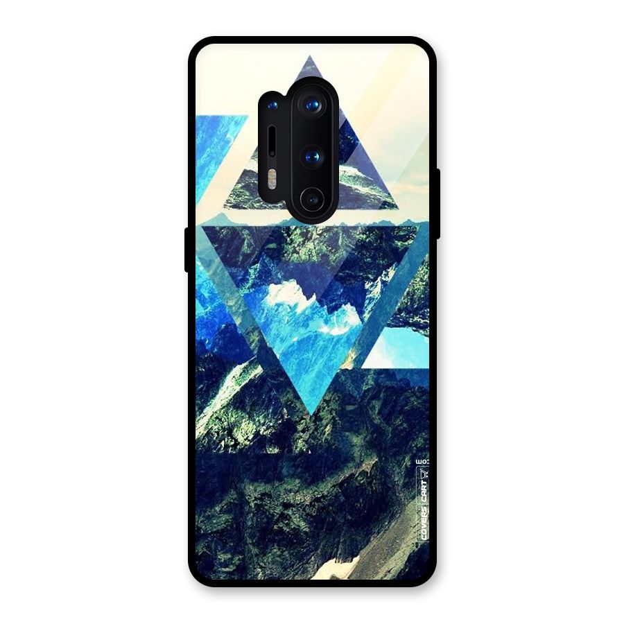 Triangular View Glass Back Case for OnePlus 8 Pro