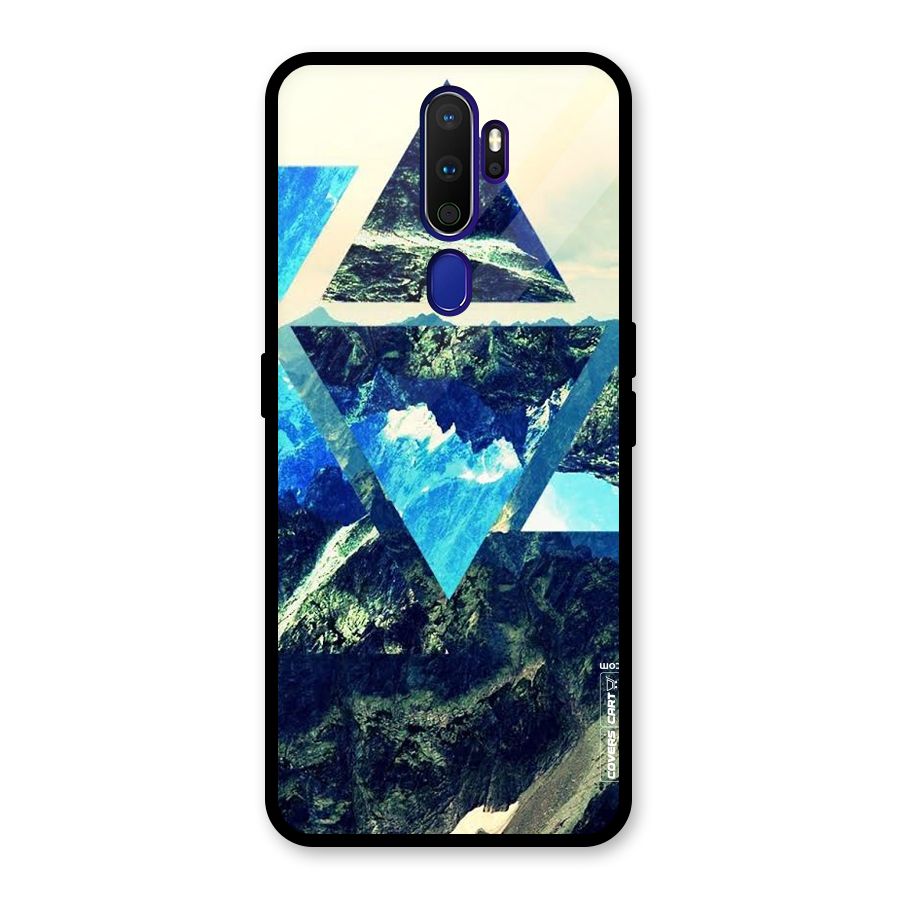 Triangular View Glass Back Case for Oppo A9 (2020)
