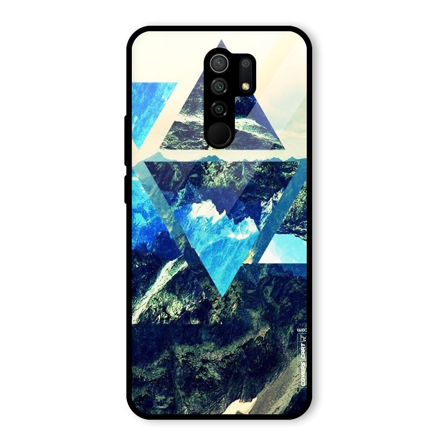 Triangular View Glass Back Case for Poco M2