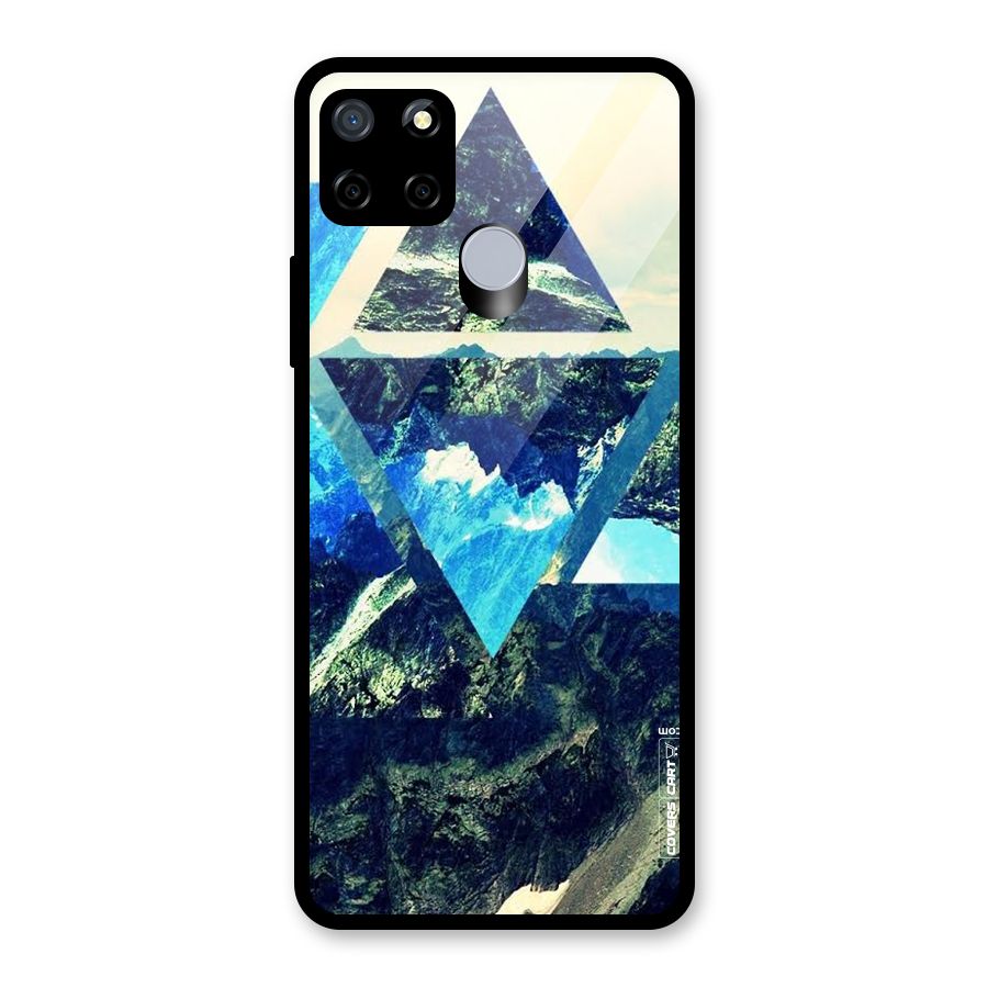 Triangular View Glass Back Case for Realme Narzo 20
