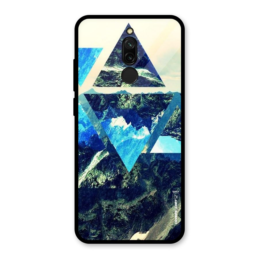 Triangular View Glass Back Case for Redmi 8