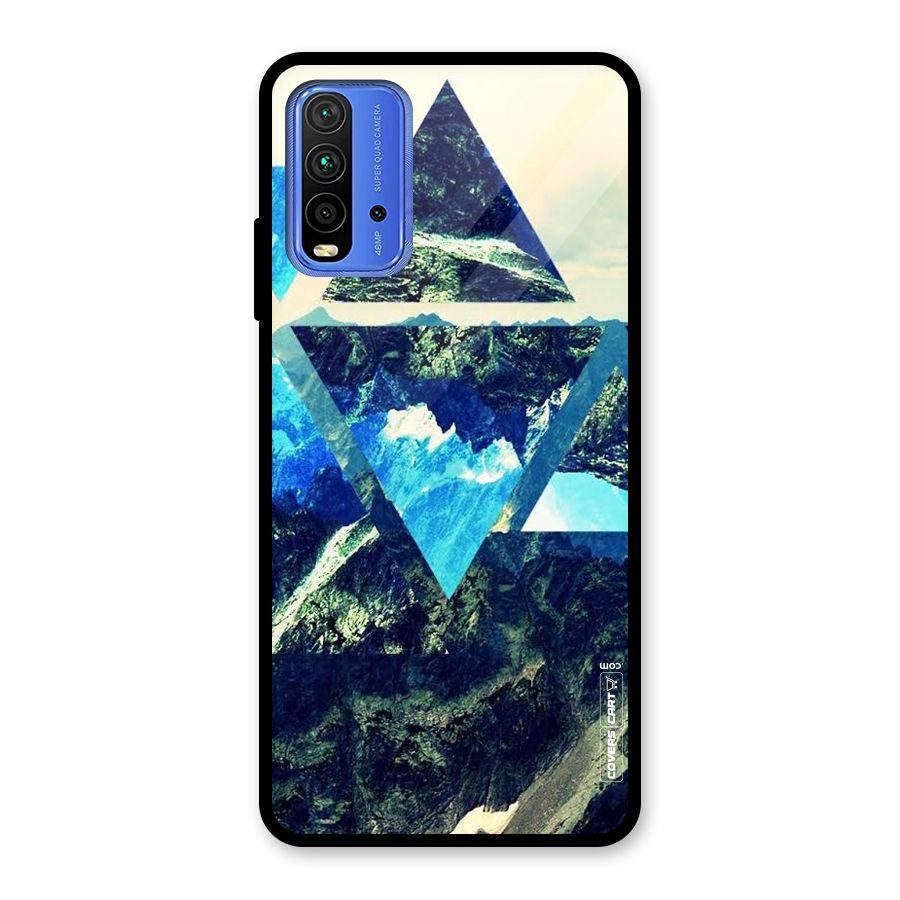 Triangular View Glass Back Case for Redmi 9 Power