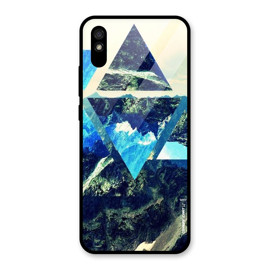 Triangular View Glass Back Case for Redmi 9i