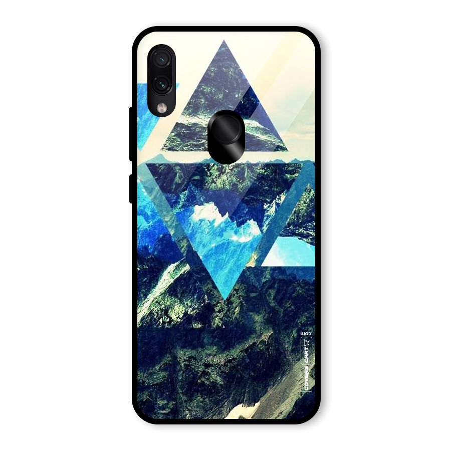 Triangular View Glass Back Case for Redmi Note 7 Pro