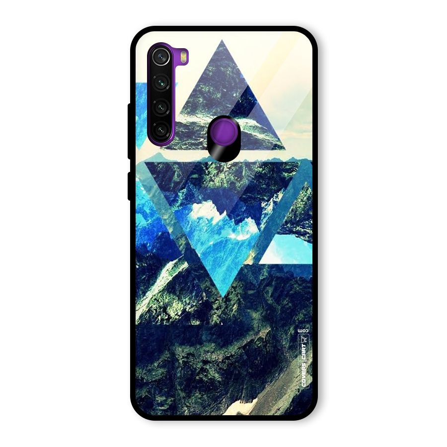 Triangular View Glass Back Case for Redmi Note 8