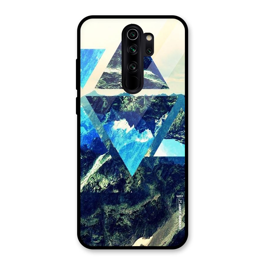 Triangular View Glass Back Case for Redmi Note 8 Pro