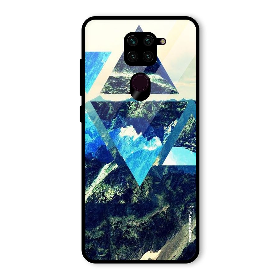 Triangular View Glass Back Case for Redmi Note 9