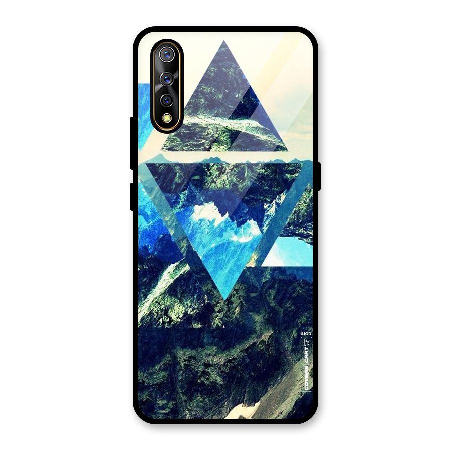 Triangular View Glass Back Case for Vivo S1