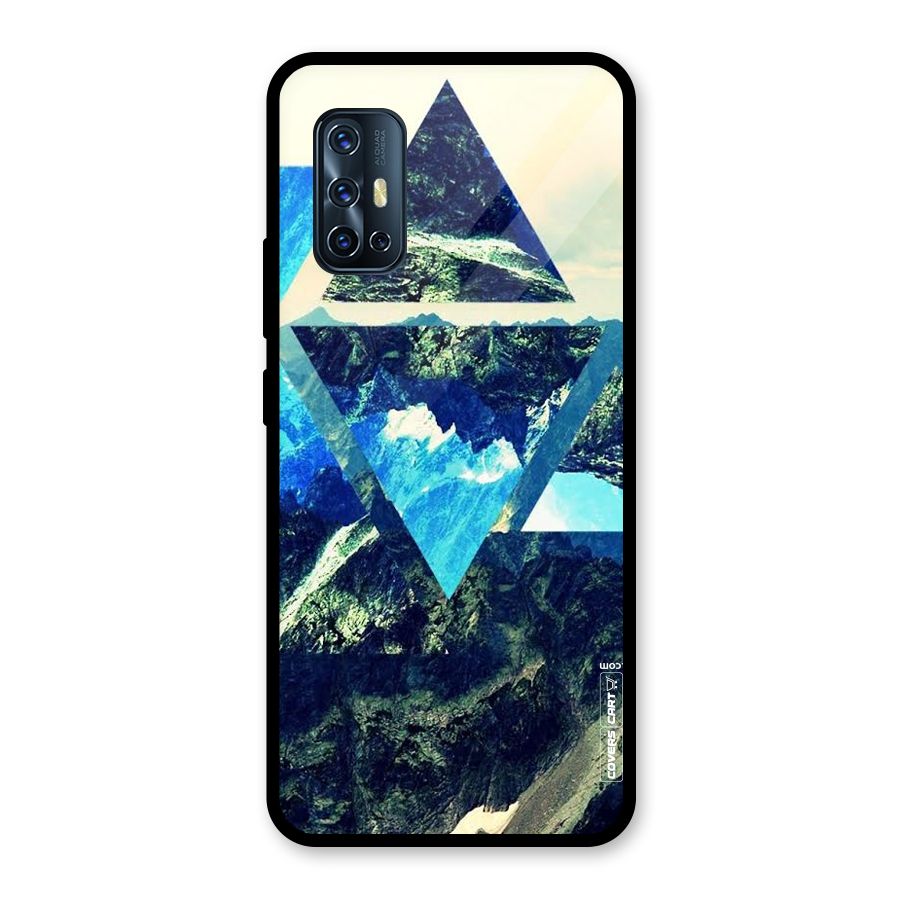 Triangular View Glass Back Case for Vivo V17