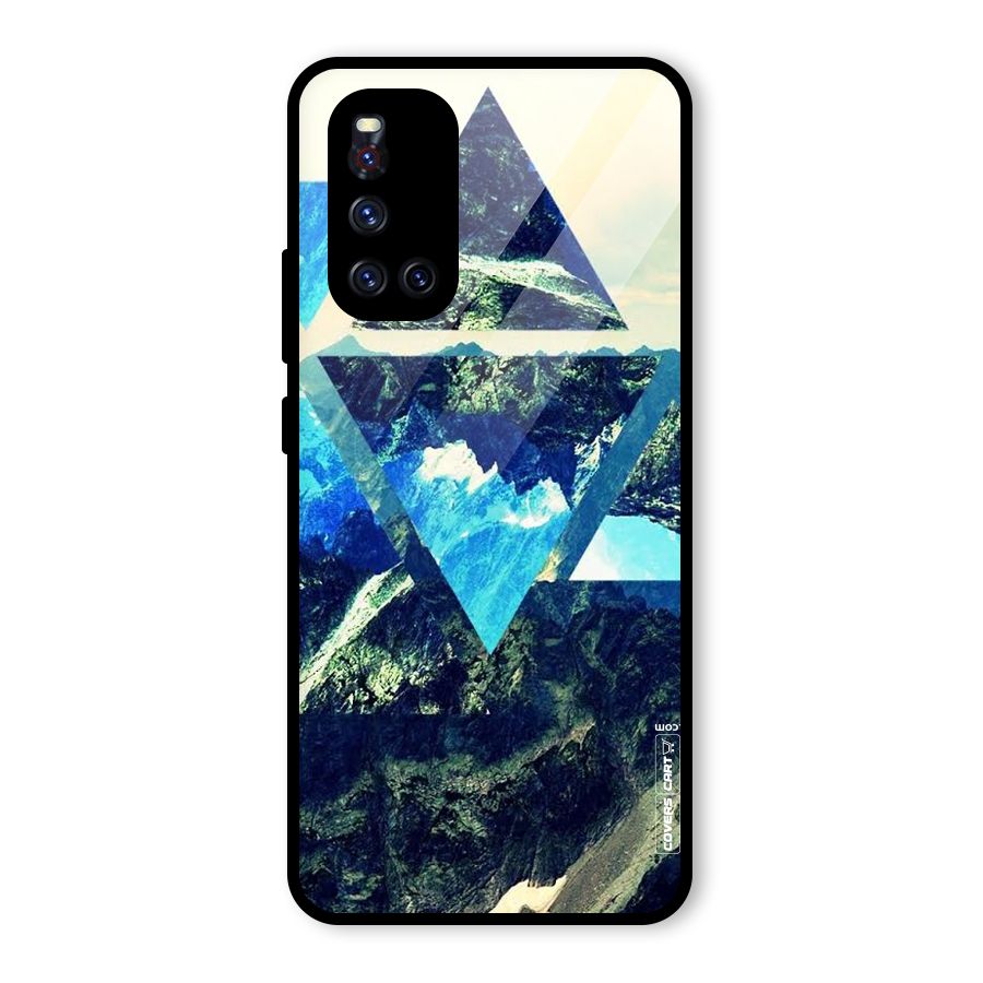 Triangular View Glass Back Case for Vivo V19