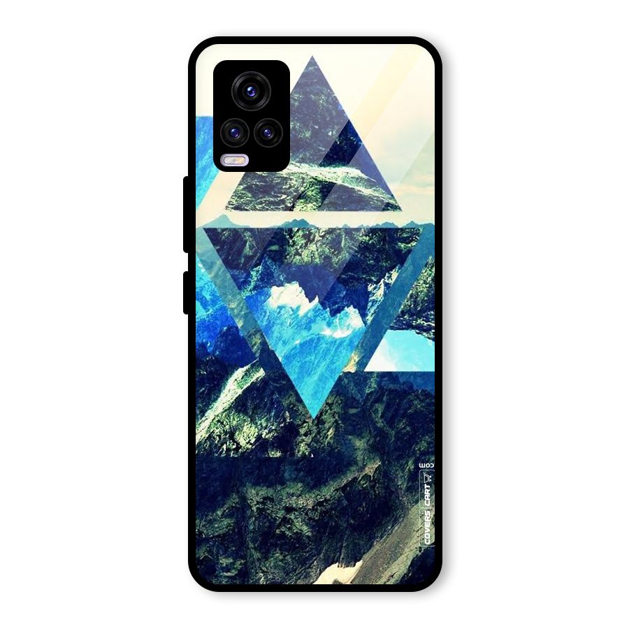Triangular View Glass Back Case for Vivo V20