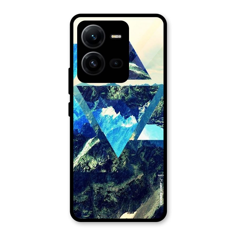 Triangular View Glass Back Case for Vivo V25