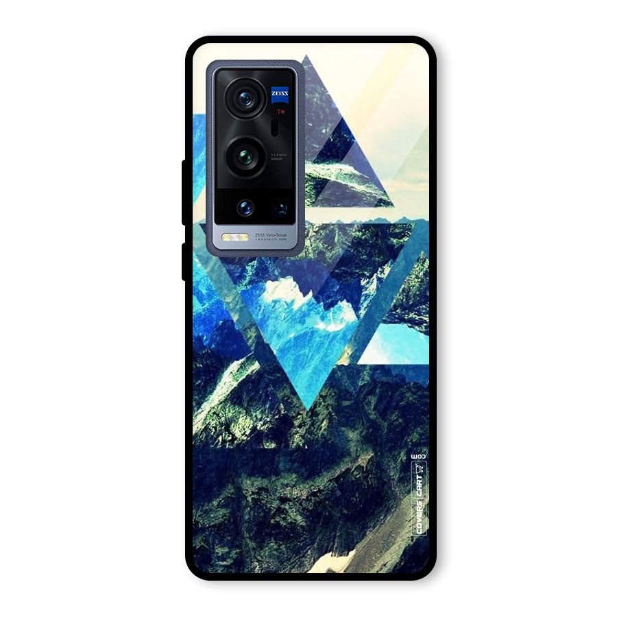 Triangular View Glass Back Case for Vivo X60 Pro Plus