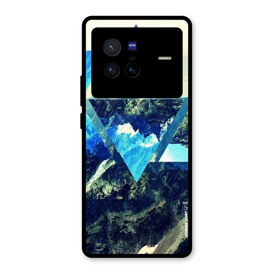Triangular View Glass Back Case for Vivo X80