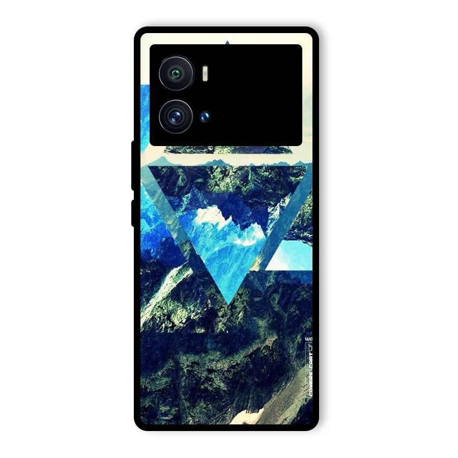 Triangular View Glass Back Case for Vivo iQOO 9 Pro