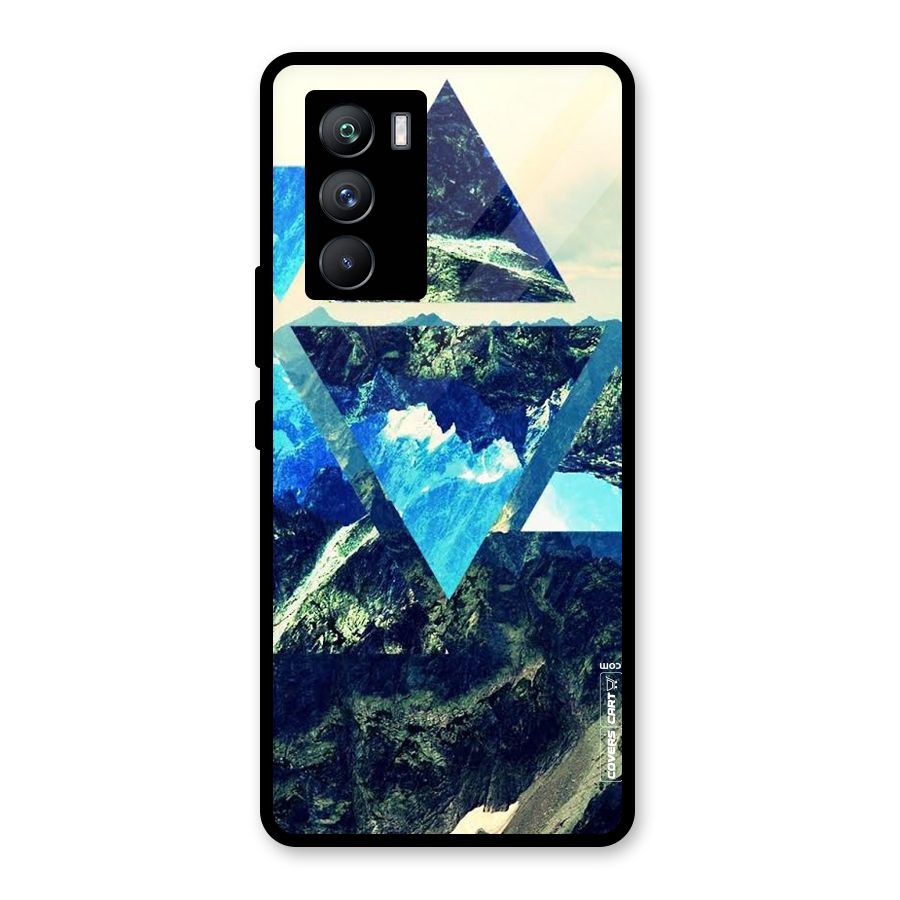 Triangular View Glass Back Case for Vivo iQOO 9 SE