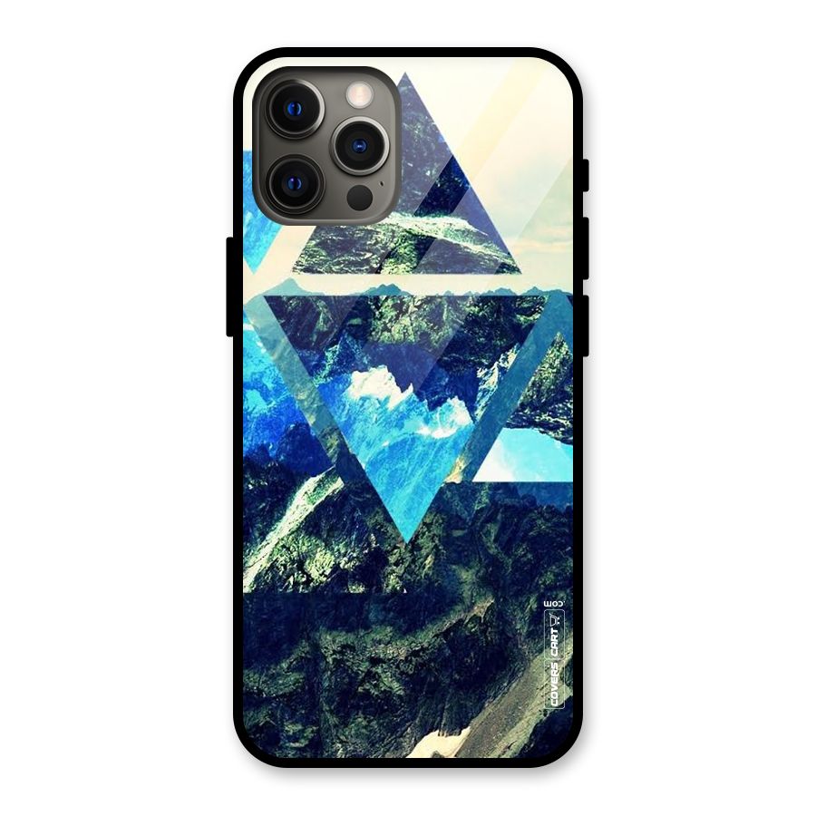 Triangular View Glass Back Case for iPhone 12 Pro Max