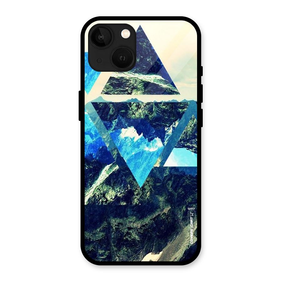 Triangular View Glass Back Case for iPhone 13