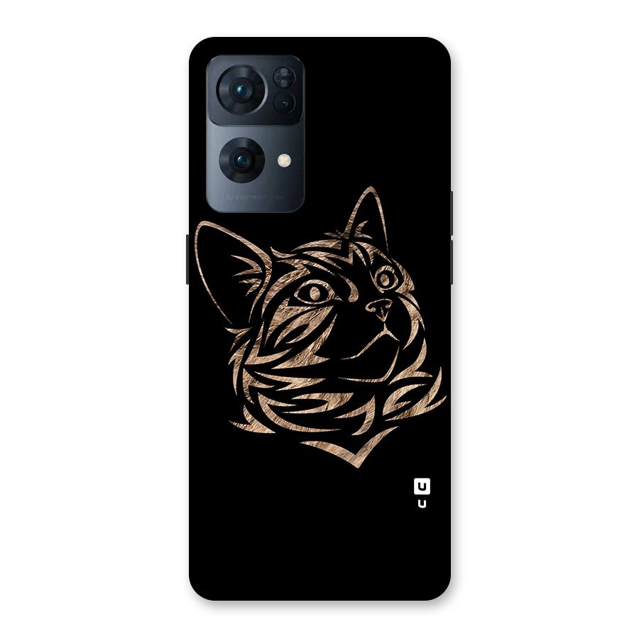 Tribal Cat Back Case for Oppo Reno7 Pro 5G