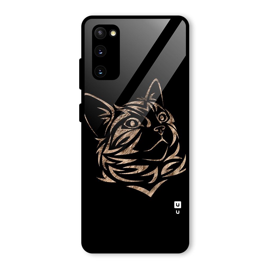 Tribal Cat Glass Back Case for Galaxy S20 FE 5G