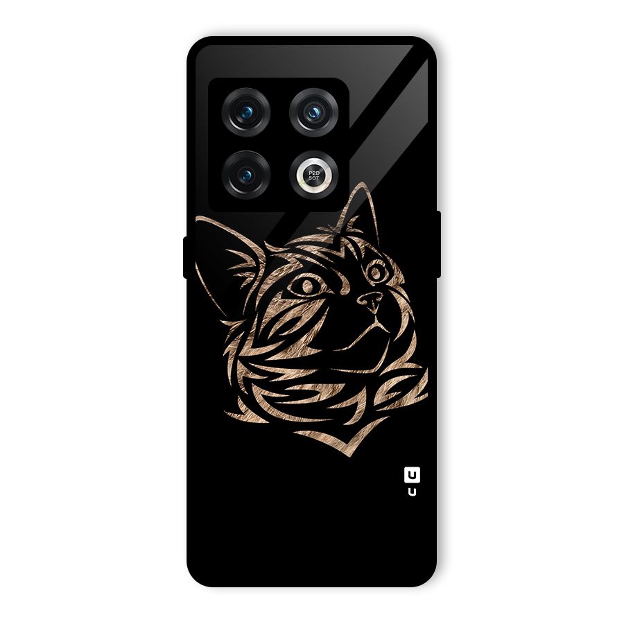 Tribal Cat Glass Back Case for OnePlus 10 Pro 5G
