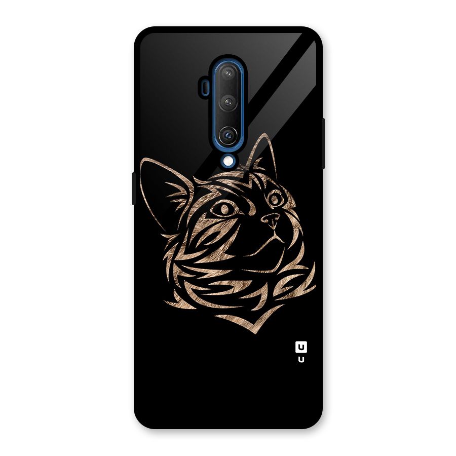 Tribal Cat Glass Back Case for OnePlus 7T Pro