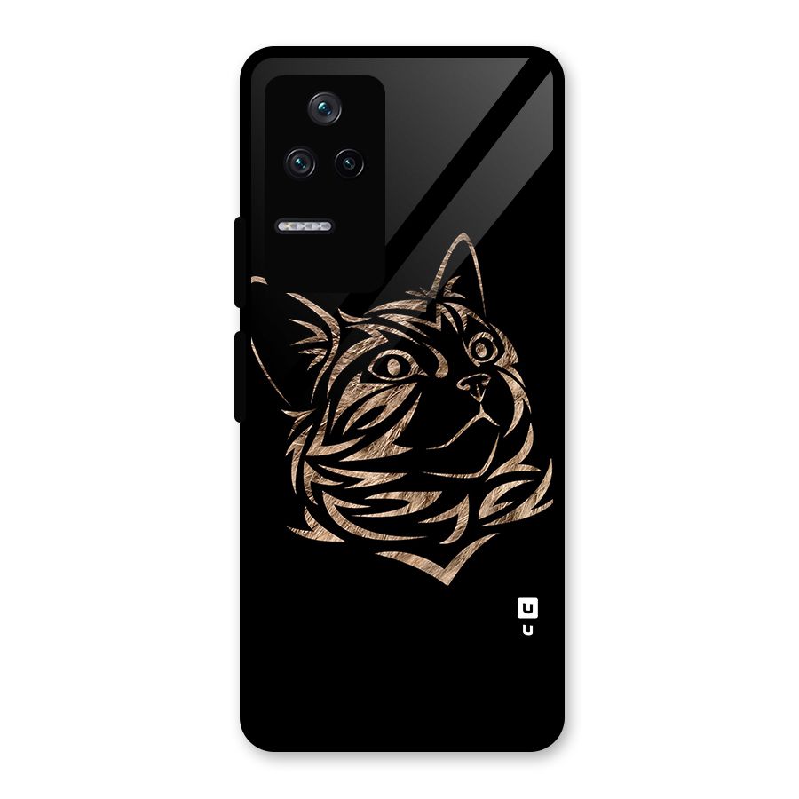 Tribal Cat Glass Back Case for Poco F4 5G