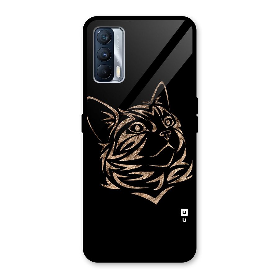 Tribal Cat Glass Back Case for Realme X7