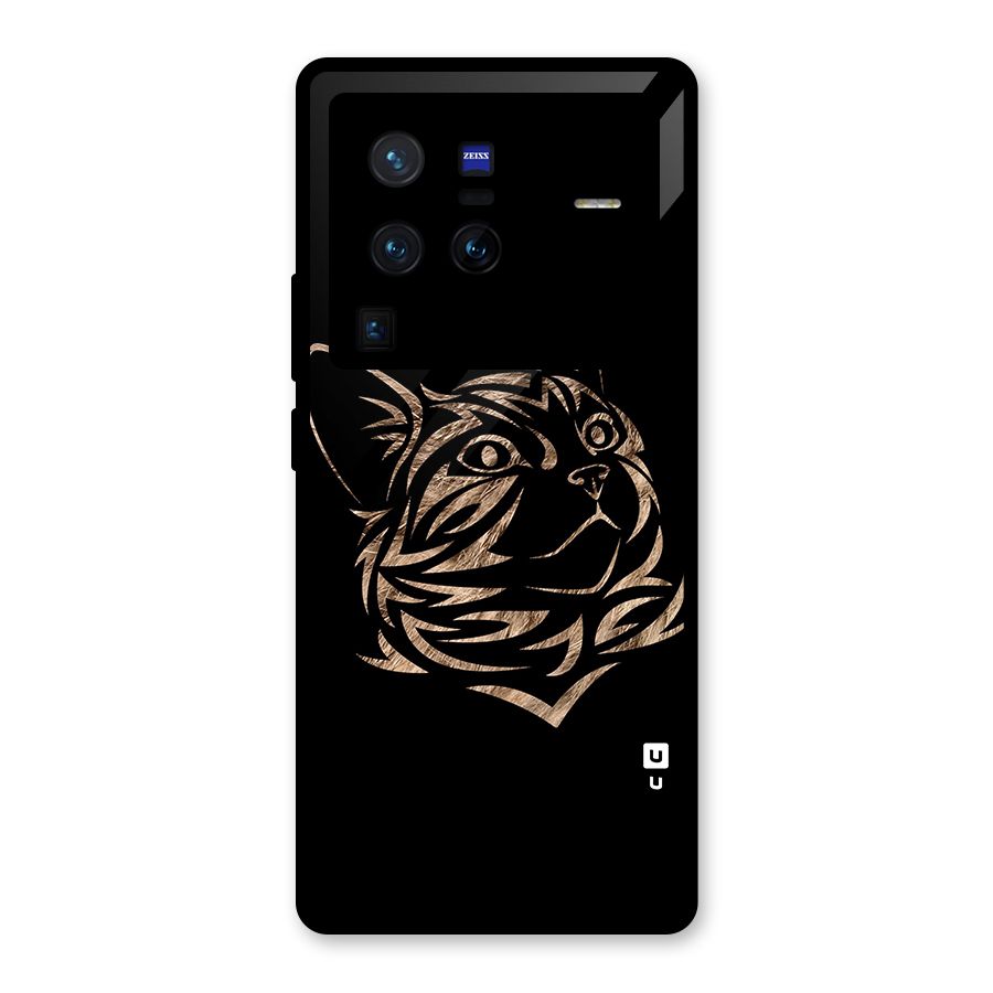 Tribal Cat Glass Back Case for Vivo X80 Pro