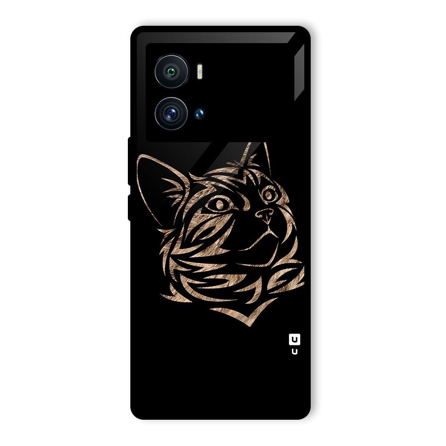 Tribal Cat Glass Back Case for Vivo iQOO 9 Pro