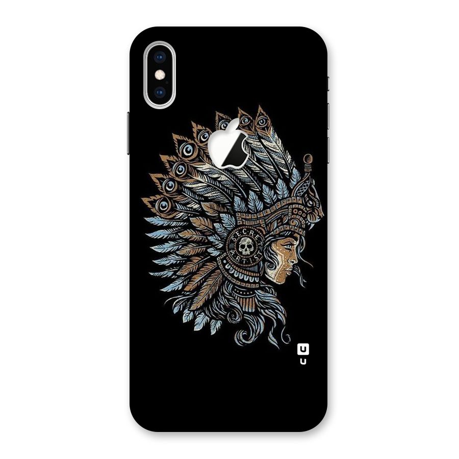 Tribal Design Back Case for iPhone XS Max Apple Cut